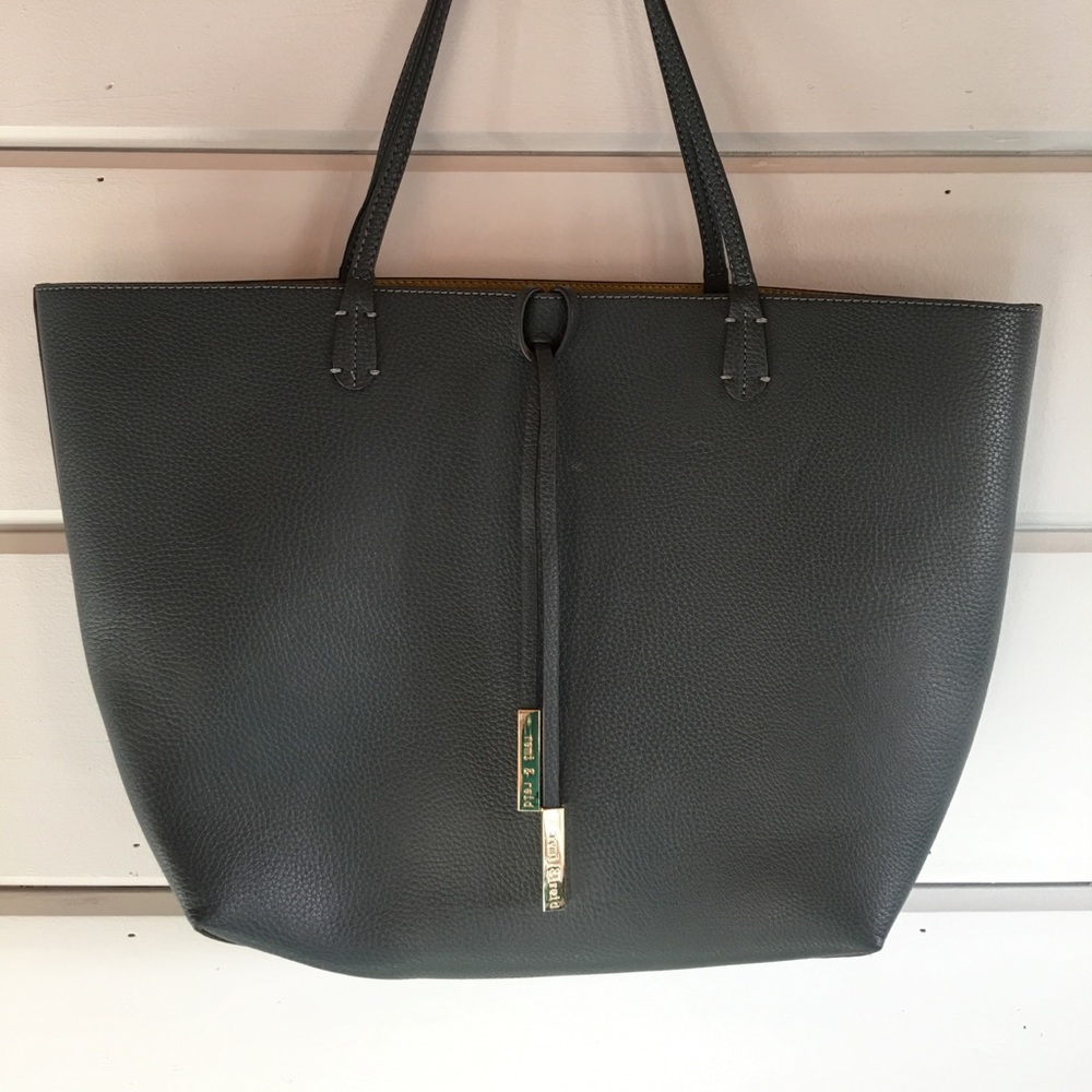 Remi and Reid Reversible Blue and Mustard Tote